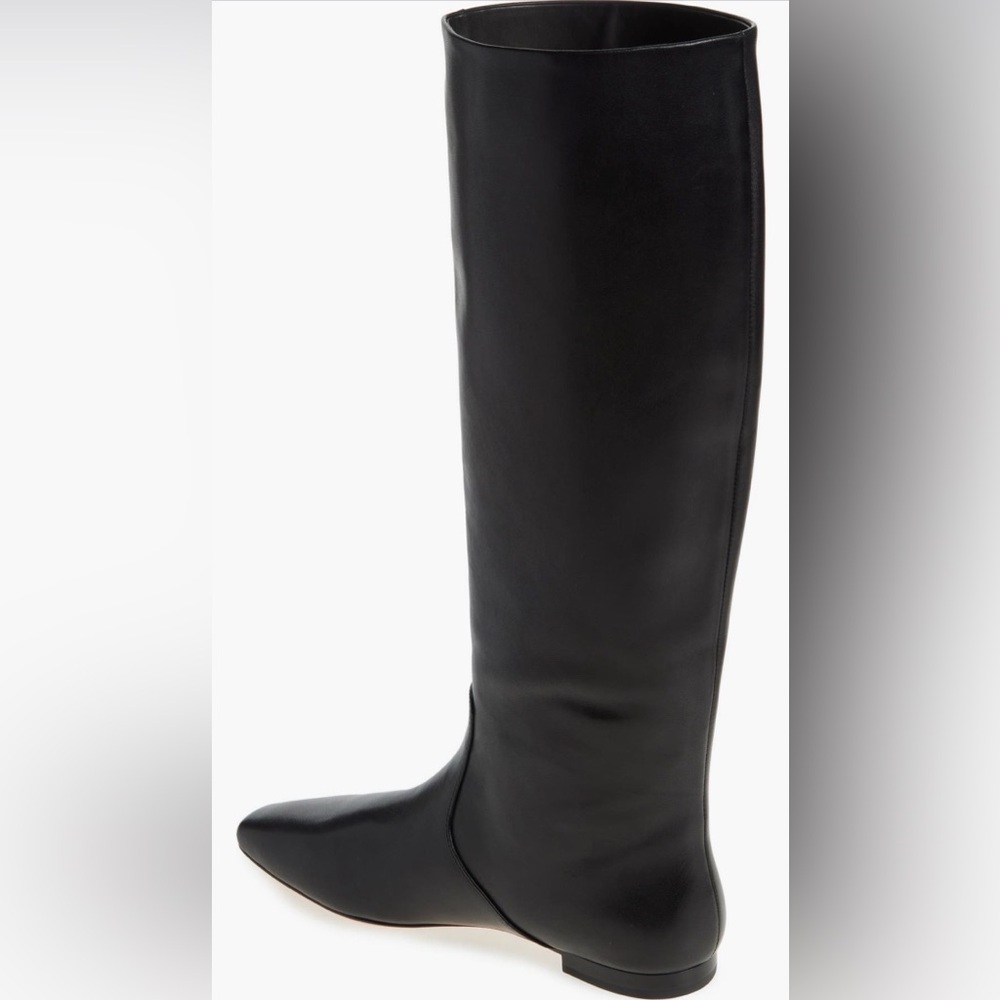 Loeffler Randall “Lillian” Tall Boot Black Leather Size 7 Like New - Picture 8 of 12